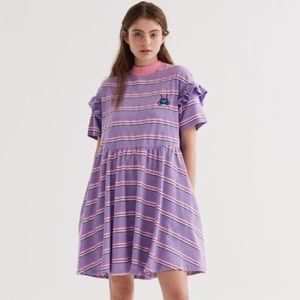 Lazy Oaf Striped Smock Dress